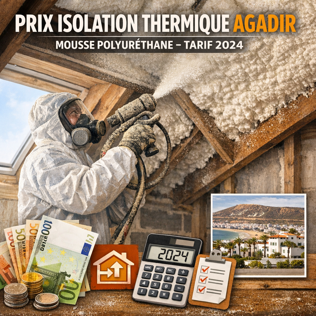 Graph showing 2024 spray foam insulation prices for homes in Agadir, highlighting cost savings and energy efficiency.